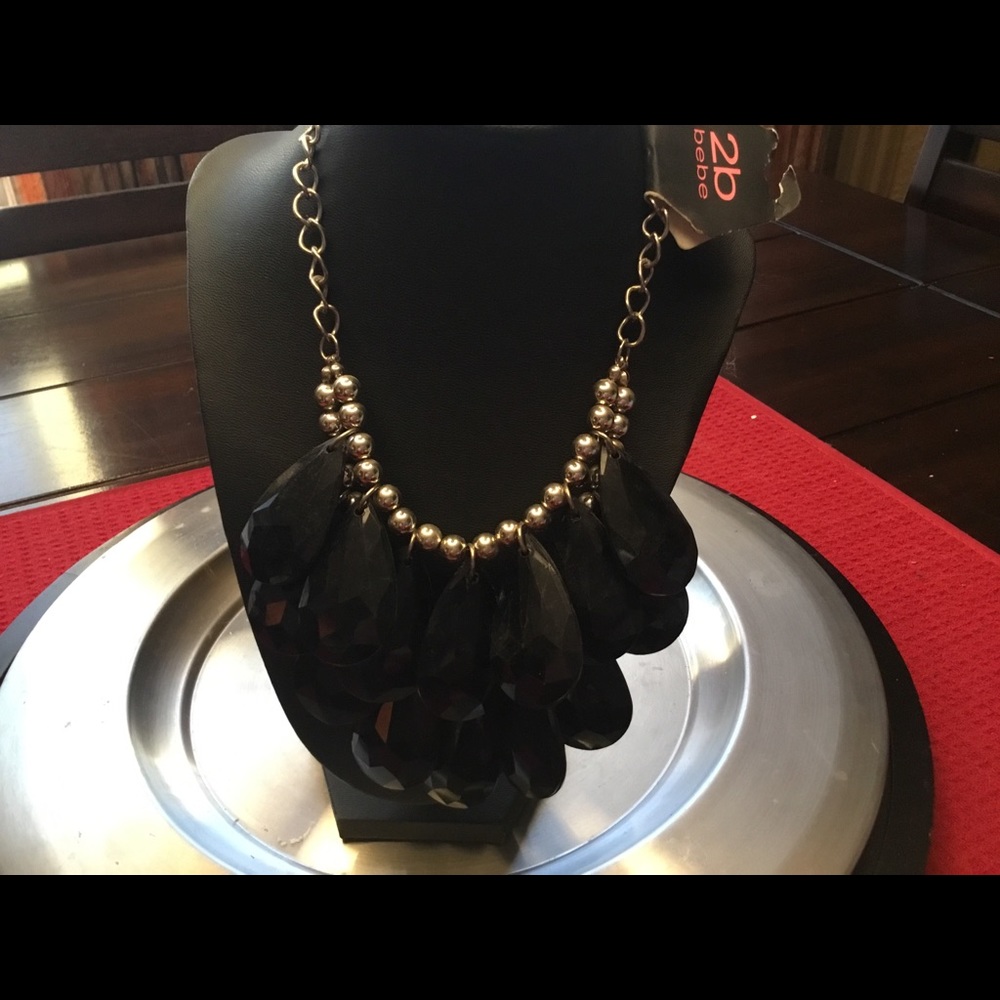 Bebe 2 colection. Called midnight black necklace